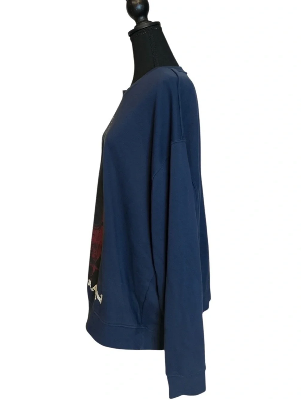 Jordan Navy Blue Crewneck Sweatshirt with Graphic Print